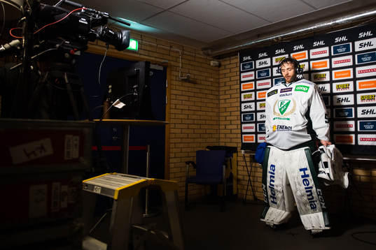 Färjestads målvakt Markus Svensson