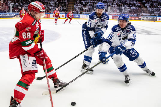 Moras Spencer Abbott och Leksands Mattias Ritola och Johan