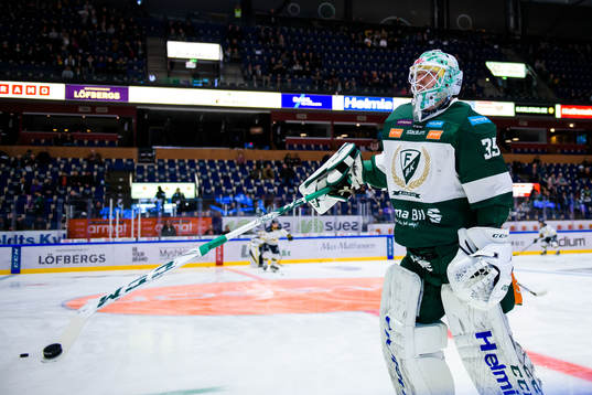 Färjestads målvakt Adam Werner