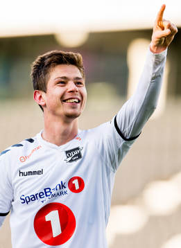 Torgeir Børven of Odd celebrates