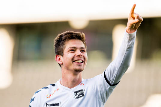 Torgeir Børven of Odd celebrates