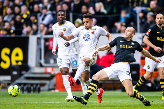 s Per Karlsson under fotbollsmatchen i Allsvenskan mellan AIK och Östersund den 31 mars 2019 i Stockholm.