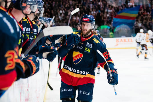 Djurgårdens Robin Norell jublar