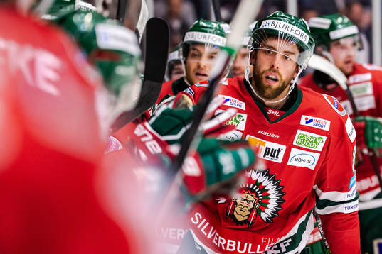 Frölundas Brandon Gormley jublar