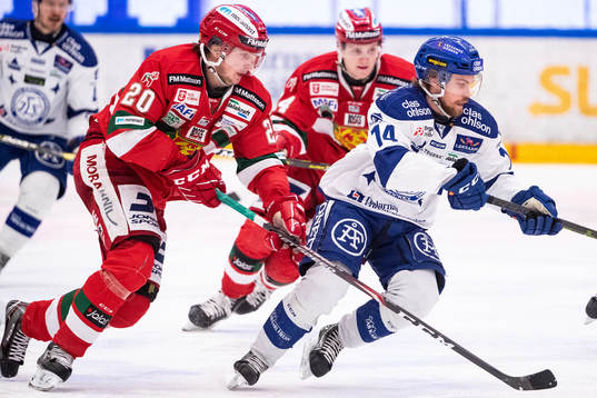 Moras Nils Carnbäck och Leksands Oskar Lang