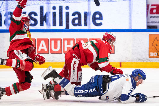 Moras Viktor Amnér och Michael Haga och Leksands David