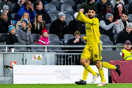 Sundsvalls Omar Eddahri jublar efter 2-2