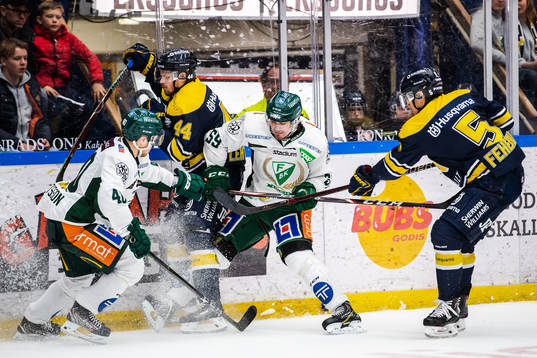 Färjestads Christopher Bengtsson och Linus Johansson