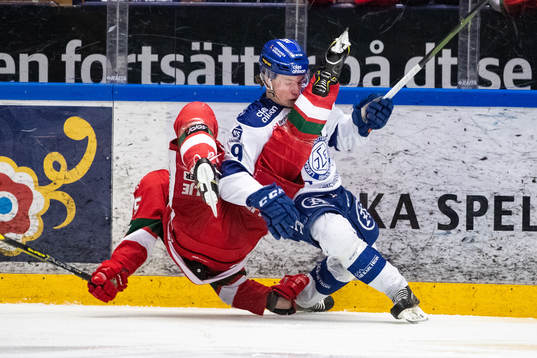 Leksands Marcus Karlberg   och Moras Michael Haga