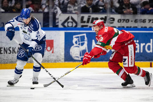 Leksands Anton Karlsson och Moras Matt Bailey
