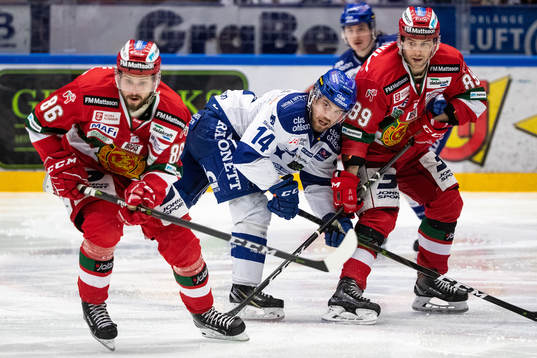 Leksands Oskar Lang och Moras Mathias Bromé och Ryan