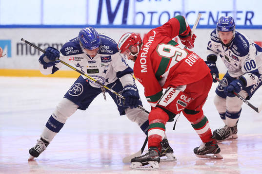 Leksands Jon Knuts och Moras Andrew Rowe