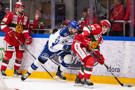 Moras Mathias Bromé och Michael Haga och Leksands Jesper