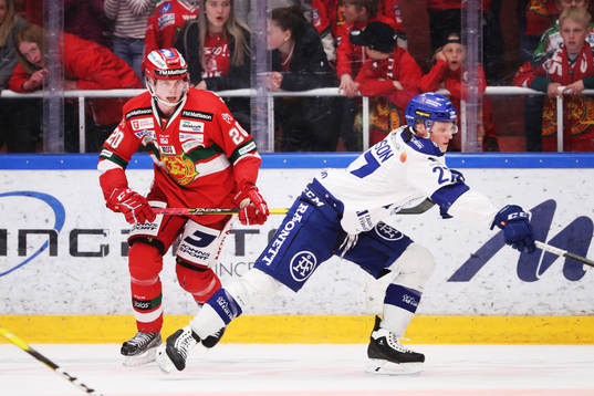 Moras Nils Carnbäck och Leksands Anton Karlsson