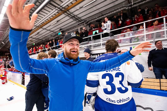 Leksands Mattias Ritola jublar
