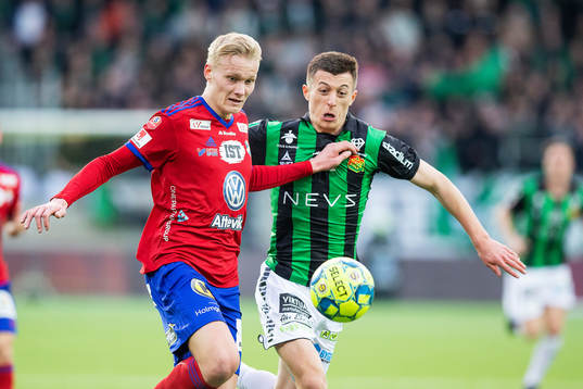 Östers Filip Örnblom  och GAIS Leonard Pllana