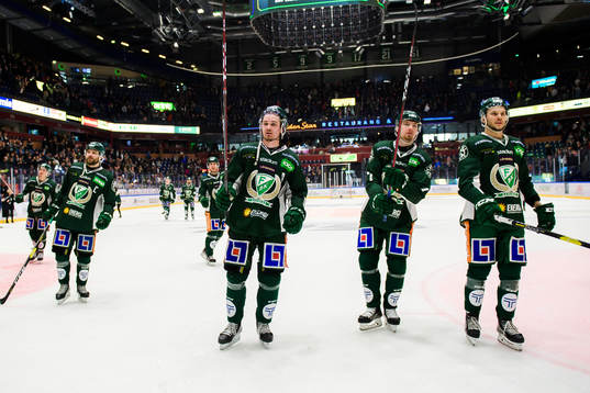 Färjestads Mikael Wikstrand, Linus Johansson, Johan