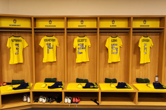 Jerseys of Linda Sembrant, Hanna Folkesson, Julia Zigiotti