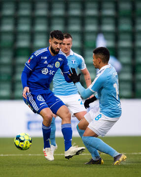 Sundsvalls Omar Eddahri och Malmö FFs Romain Gall