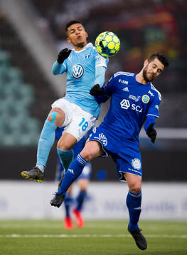 Malmö FFs Romain Gall och Sundsvalls Juan Jose Ciercoles