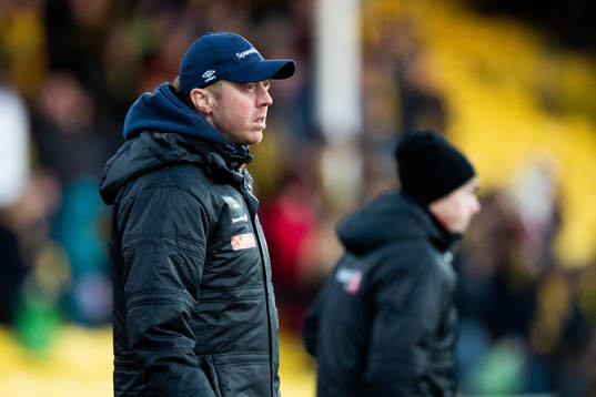Svein Maalen, head coach of Ranheim, looks dejected