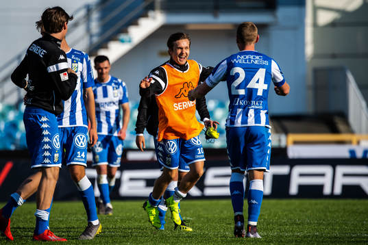 IFK Göteborgs Patrik Karlsson Lagemyr jublar