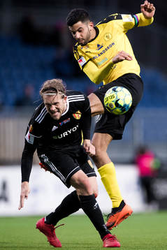 Syrianskas Anders Bååth och Frejs Pedro Ribeiro