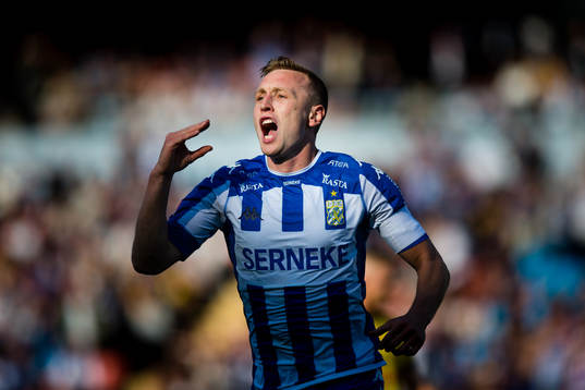 IFK Göteborgs Sebastian Ohlsson jublar efter 3-0