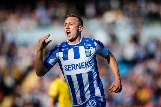 IFK Göteborgs Sebastian Ohlsson jublar efter 3-0
