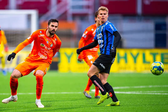 AFC Eskilstunas Denni Avdic och Sirius Elias Andersson