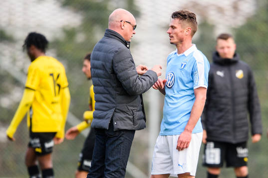 Malmö FFs A-lags tränare Uwe Rösler och Markus Rosenberg