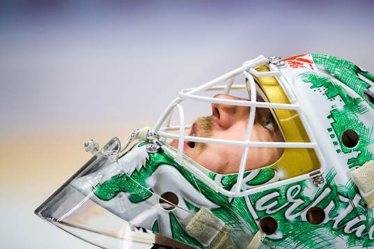 Färjestads målvakt Adam Werner