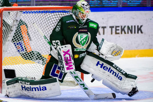 Färjestads målvakt Markus Svensson