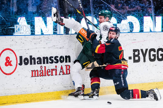Färjestads Ilari Melart och Djurgårdens Marcus Davidsson