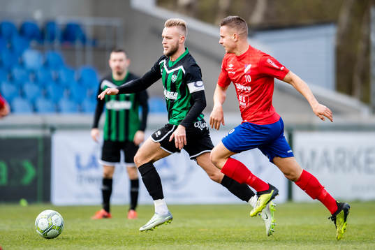 Högaborgs Hampus Agerström och Höganäs Martin Ndreca