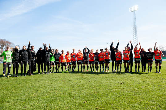 Kristianstads spelare jublar
