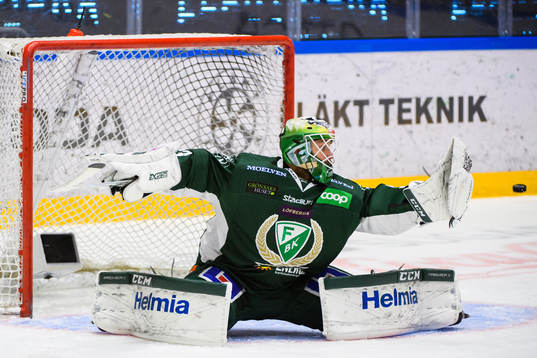 Färjestads målvakt Markus Svensson