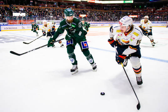 Färjestads Robin Press och Djurgårdens Jakob Lilja