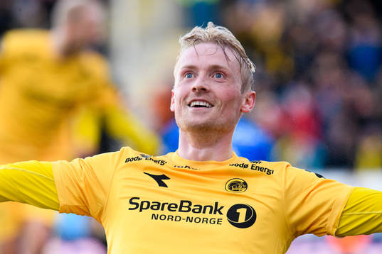 Geir André Herrem of Bodø/Glimt celebrates after his 3-0 goal