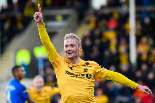 Geir André Herrem of Bodø/Glimt celebrates after his 3-0 goal