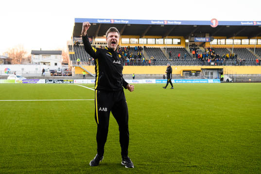 Kjetil Knutsen, head coach of Bodø/Glimt celebrates