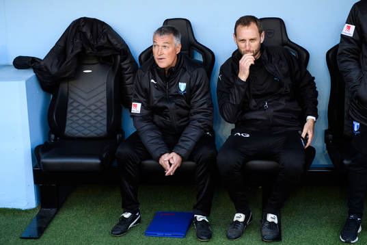 Malmö FFs assisterande tränare Rob Kelly och assisterande tränare Andreas Georgson