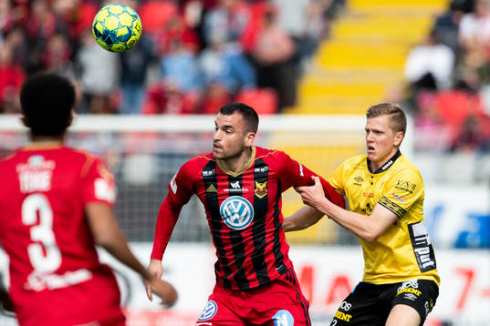 Östersunds Dino Islamovic och Elfsborgs Joakim Nilsson