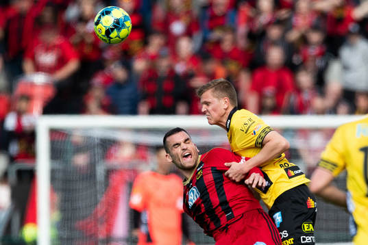Östersunds Dino Islamovic och Elfsborgs Joakim Nilsson