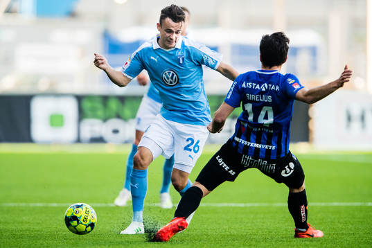 Malmö FFs Andreas Vindheim och Sirius Ian Sirelius