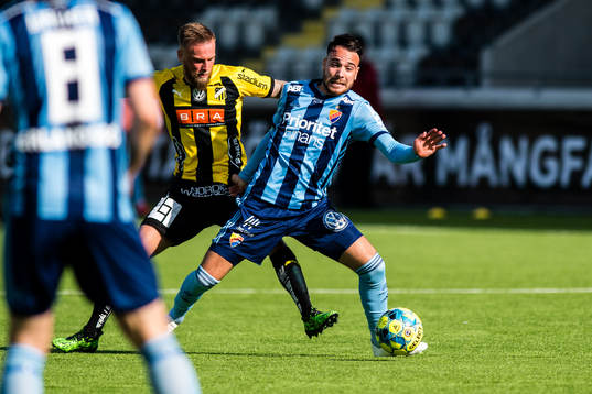 Häckens Alexander Faltsetas och Djurgårdens Dzenis Kozica