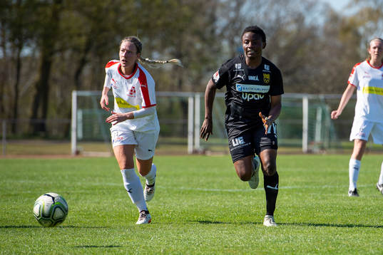 Umeås Orji Ebere och Borgebys Emilia Jönsson