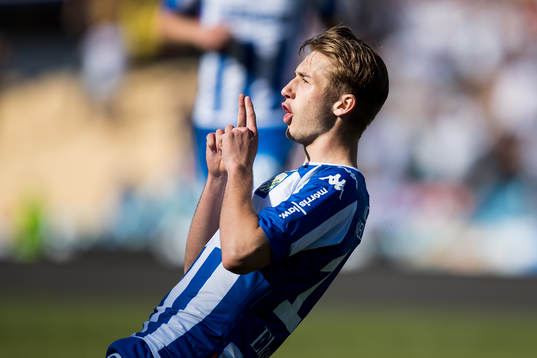 IFK Göteborgs Benjamin Nygren jublar
