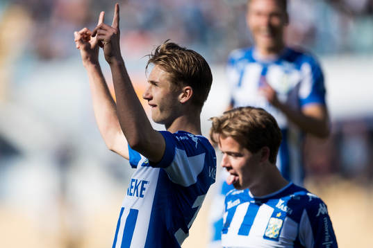 IFK Göteborgs Benjamin Nygren jublar