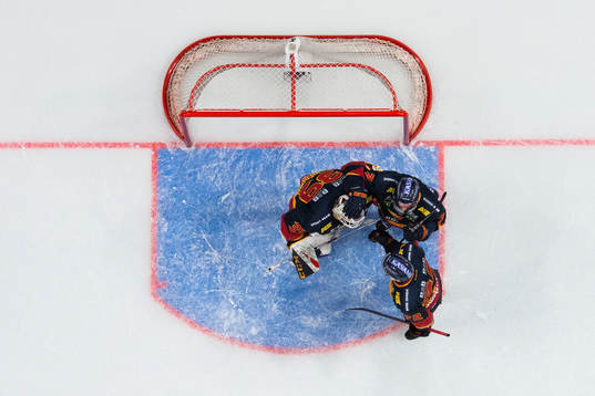 Djurgårdens målvakt Adam Reideborn, Jason Garrison och